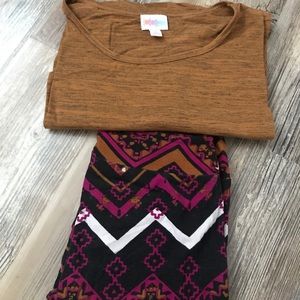 LaLaRoe Irma and Leggings Set